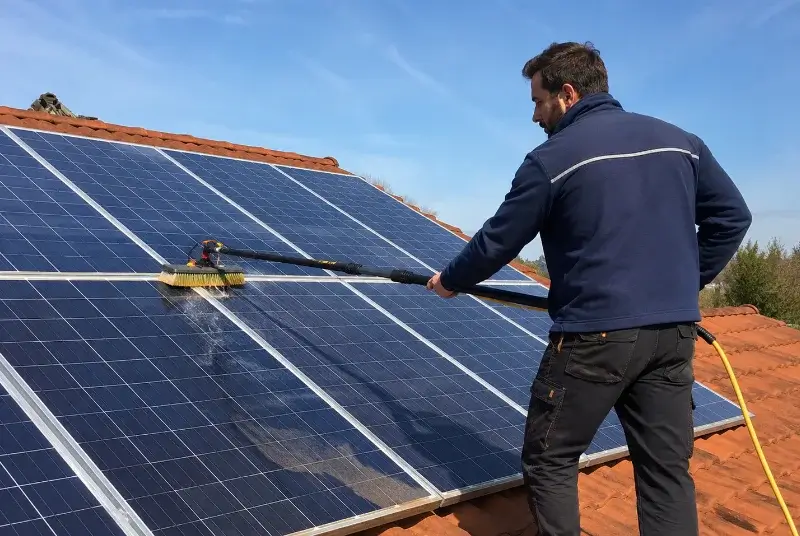 Nettoyage et entretien de panneaux solaires à Angliers